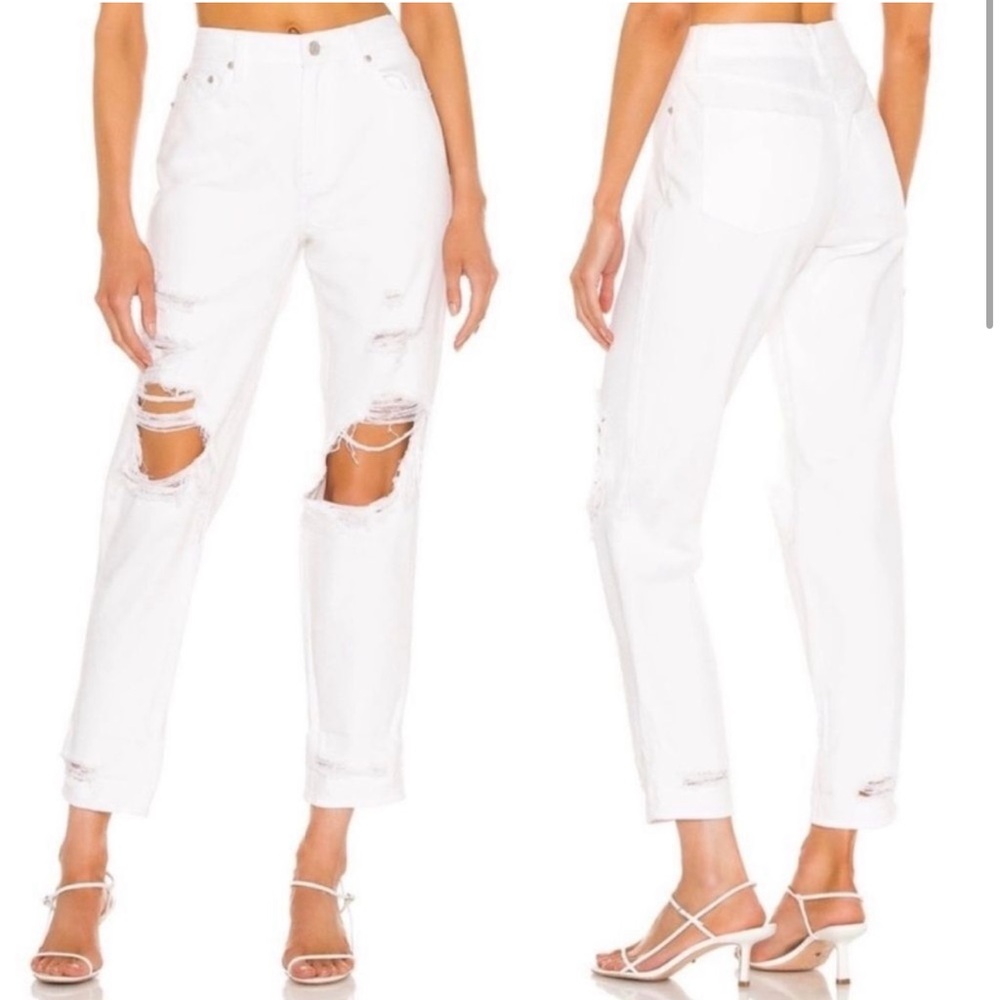 Pistola White Distressed Jeans